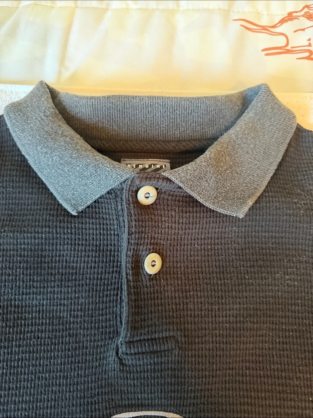 Oakley Black Polo with Gray Contrast Collar - Picture 6 of 11